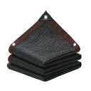 MASTORE 遮光ネット 8M*8M 日よけ シェード 抗紫外線ネット95% 防塵 高密度ポリエチレン 18ピン ベランダ カーポート ルーフ ヤード パーティー 廊下 エッジを広げる(ブラック)