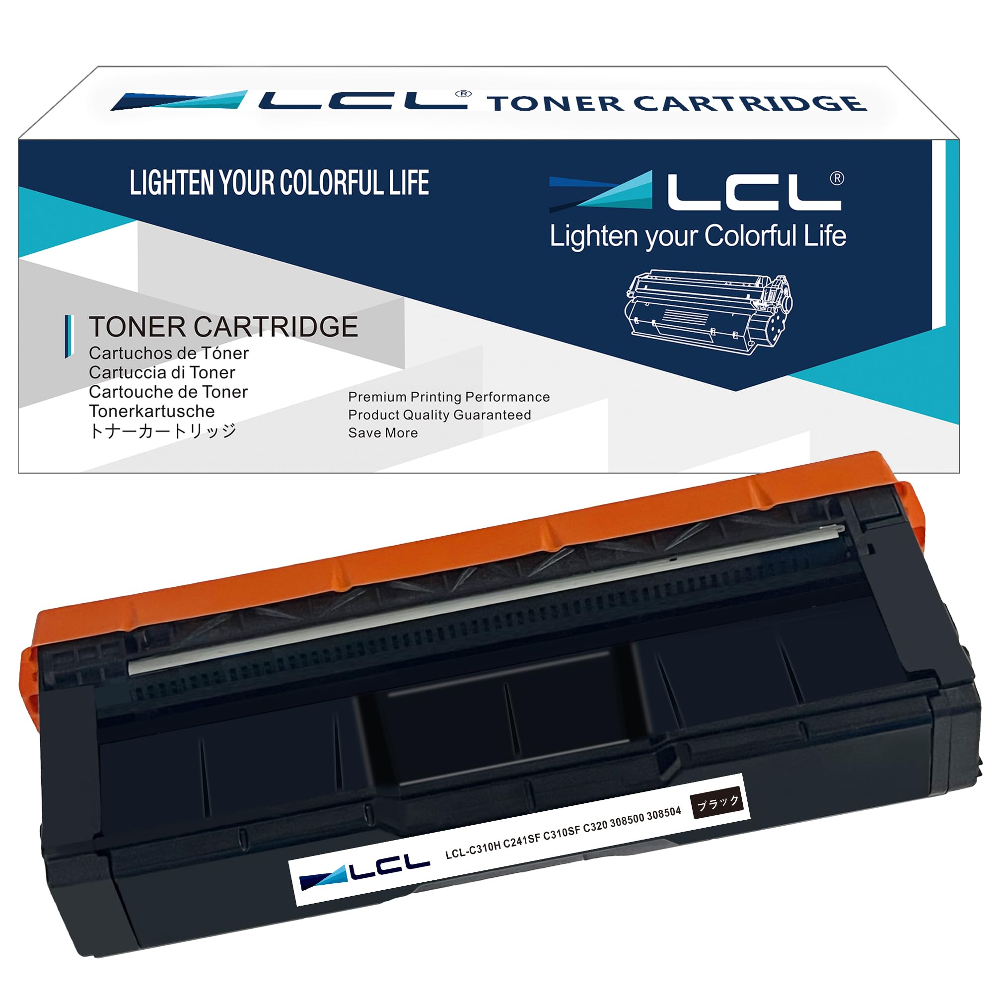 LCL RICOH用 SP C310 C310 SFC310H C261SF C261 C320 308500 増量 互換トナーカートリッジ (1パック ブラック) 対応機種: Ipsio SP C241SF/sp C241/SP C310/SP C310