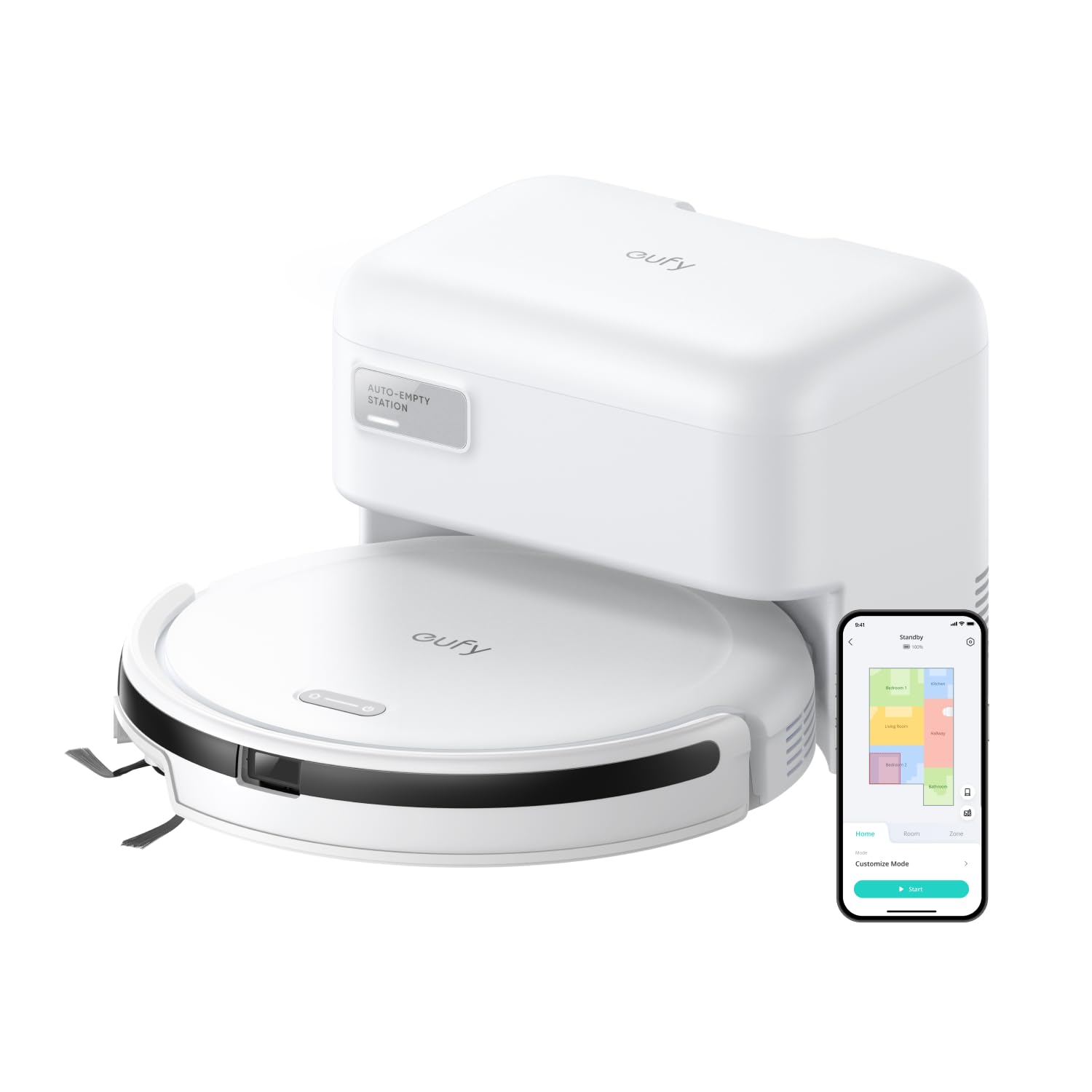 Anker Eufy (ユーフィ) Robot Vacuum Auto-Empty C10 (ロボット掃除機) ホワイト