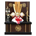 五月人形 兜飾り 収納飾り 平安豊久 10号 桂 兜 高級 本鋲星兜 会津塗り印伝革 コンパクト おしゃれ モダン プレミアム 人気 お祝い 端午の節句 家紋 ...
