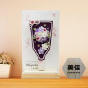 おしゃれでモダン 9号 つまみ細工 羽子板 アクリル ケース飾 コンパクト インテリア 初正月 お祝い 手作り 縁起物 名前札 特典品