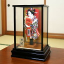 羽子板 初正月 コンパクト 平安道翠 監修 8号 弥生 お祝い 正絹 鹿の子絞 ケース飾り 高級 ミニサイズ おしゃれ かわいい 名前札 プレゼント マンション