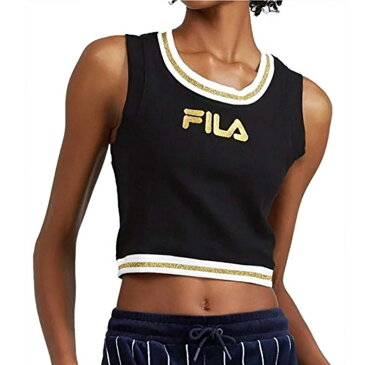 Fila Women's Bonita Crop Tank Top キャミソール - ガールズタンク＆キャミ Black