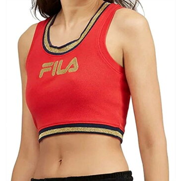 Fila Women's Bonita Crop Tank Top キャミソール - ガールズタンク＆キャミ Chinese Red