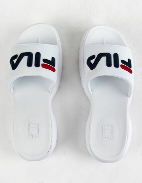 フィラ サンダル ビーチサンダル レディース【FILA Disruptor Bold White Womens Sandals】 WHITE