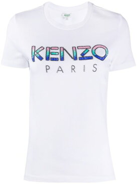 ケンゾー Tシャツ トップス カットソー レディース【Kenzo gradient sequin T-shirt】White