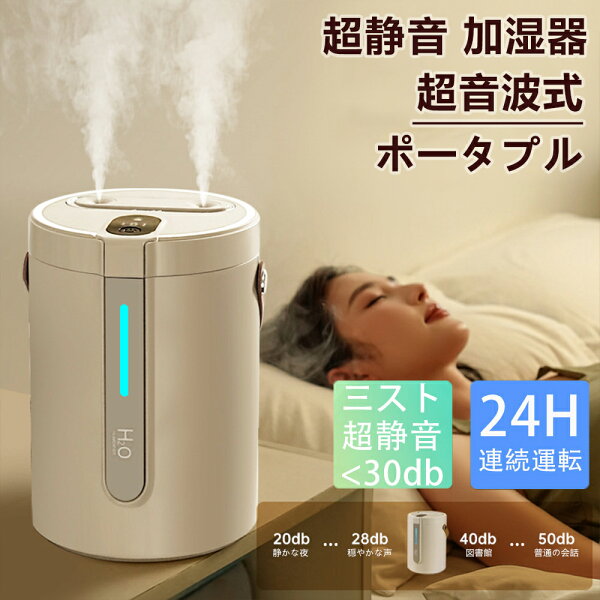 iCOX 楽天市場店の加湿器 超音波式 大容量 2500ml 加熱式 加湿器 おしゃれ 段階調節 卓上加湿器 上部給水型 湿度設定 小型 かしつき ライト おしゃれ ダブル噴霧 ミスト超静音 軽量 USB お手入れ簡単 節電 省エネ エコ 部屋 寝室 乾燥対策 2025新型|詳細画像