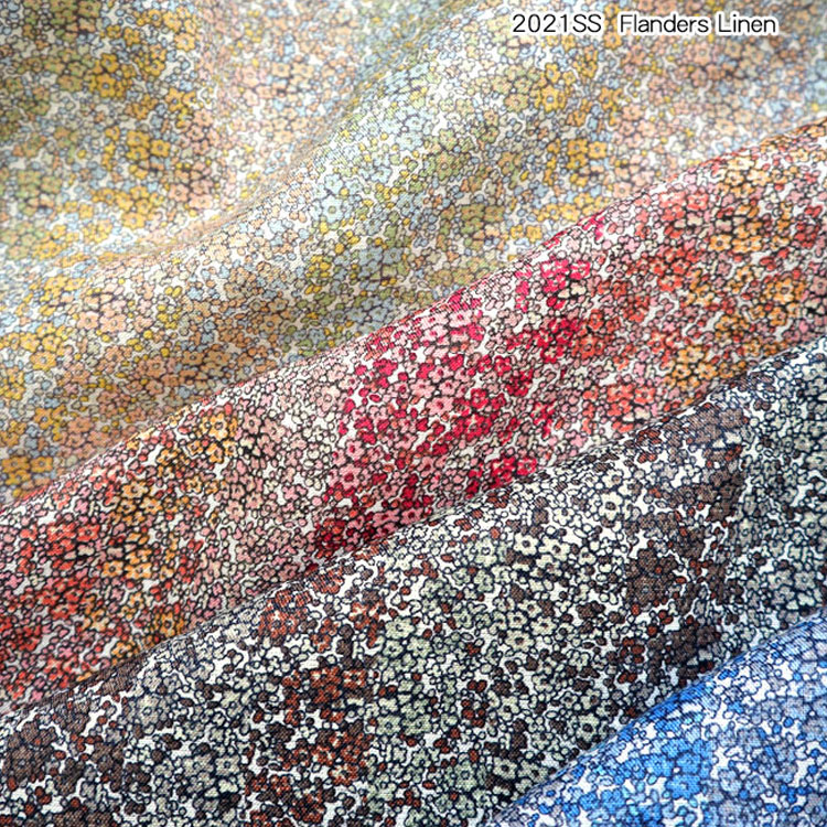 【10cm単位のカット販売】LibertyFabrics（リバティ・ファブリックス）フランダースリネン＊2021春夏＊【Douglas Stripe】（ダグラスストライプ）※125cm幅　リネン100％のサムネイル