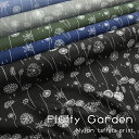 ■Fluffy◇Garden＊（フラッフィー ガーデン）≪撥水ナイロンタフタ≫※122cm幅　ナイロン100％｜生地 布 ハンドメイド 手作り 花柄 エコバッグ 北欧風｜