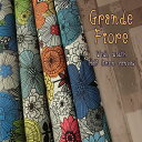 ＊＊Grande Fiore＊＊（グランデ フィオーレ）≪W幅ハーフリネンキャンバス≫※135cm幅　コットン45％・リネン55％