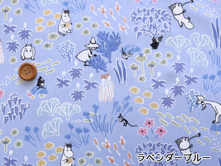 ▼◆◆■＊RIKA KAWATO×MOOMIN＊ムーミン『浅瀬のたからもの』≪TCポプリン≫※108cm幅　...