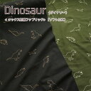 ◆◆Dinosaur（ダイナソー）≪オックス刺繍ファブリック≫※112cm幅（刺繍のある部分は約106cm幅）コットン100％（刺繍糸：ポリエステル100％）｜刺繍生地 恐竜柄 きょうりゅう柄 男の子｜