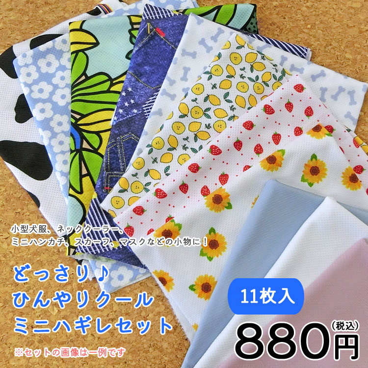 ★【数量限定】どっさり♪ひんやりクール◇ミニハギレセット！！