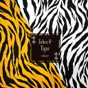 ▼Zebra＆Tigar（ゼブラ＆タイガー）≪ツイルプリント≫※110cm幅　コットン100％｜アニマル柄 動物柄 トラ 虎柄 トラ柄パンツ コスプレ衣装 シマウマ ホワイトタイガー モノトーン 阪神タイガース ラムちゃん うる星 鬼パンツ 節分｜