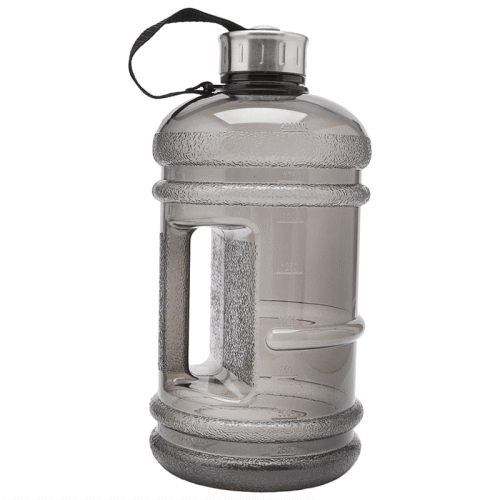 乐天商城 - ウォーターボトル 2.2L 大容量 送料無料 水筒 2000ml 2リットル 軽量 漏れ防止 持ち運び 簡単 洗浄 丈夫 透明 目盛り付き BPAフリー 運動 筋トレ ジム アウトドア 登山 キャンプ 車 仕事 通学 大人 男女兼用 ブラック