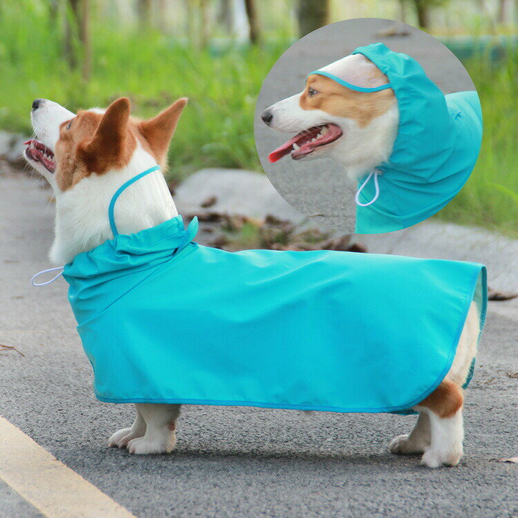樂天商城 - 送料無料 犬用レインコート ペット用品 ペットウェア DOG カッパ 雨具 ポンチョ型 被り型 フード付き 小型犬 中型犬 雨対策 散歩 お出かけ 雨の日 レインウェア 無地 ウサギ 恐竜 プリント おしゃれ かわいい