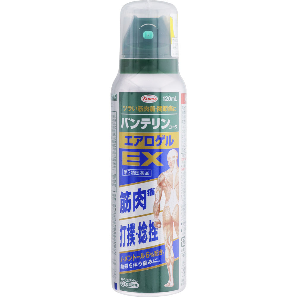 【第2類医薬品】興和 バンテリンコーワエアロゲルEX 120ml