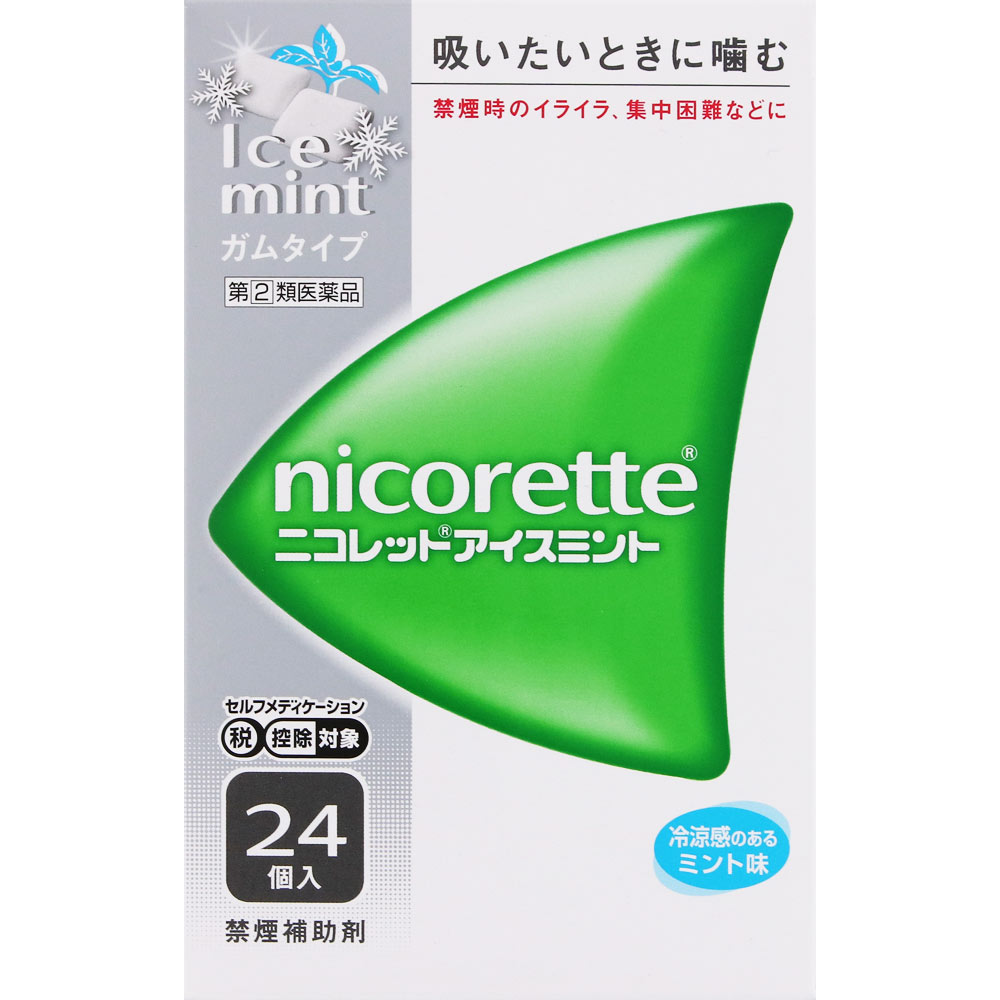 【第(2)類医薬品】アリナミン製薬 ニコレットアイスミント 24個