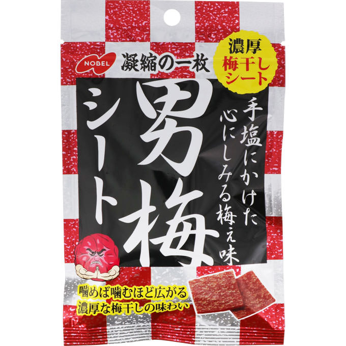 ノーベル製菓 男梅 シート 27gの商品画像