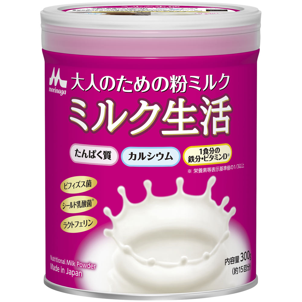 森永乳業 大人のための粉ミルク ミルク生活 300g