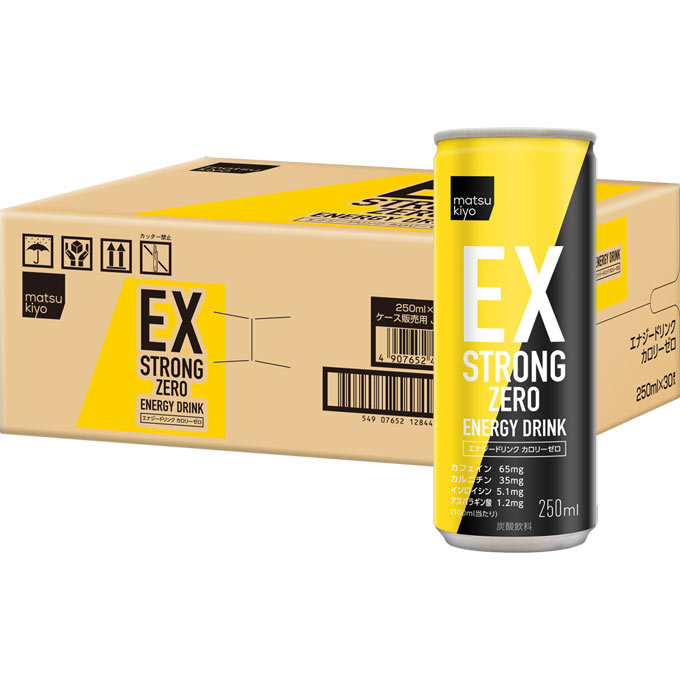 matsukiyo EXSTRONG ZEROエナジードリンク ケース 250ml×30本