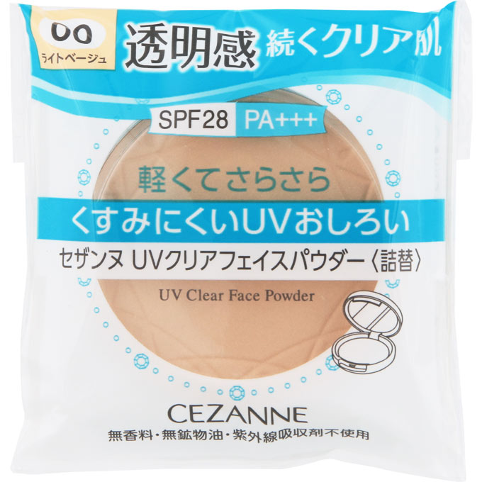 セザンヌ化粧品 セザンヌ UVクリアフェイスパウダー 詰替 00ライトベージュ ＿