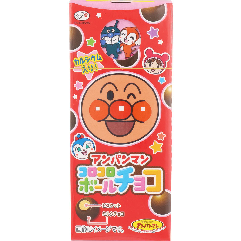 不二家 アンパンマン コロコロボール（チョコ） 20g