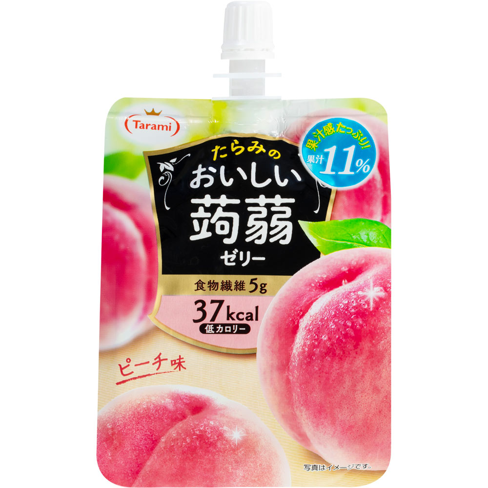 たらみ たらみ おいしい蒟蒻ゼリー ピーチ味 150g