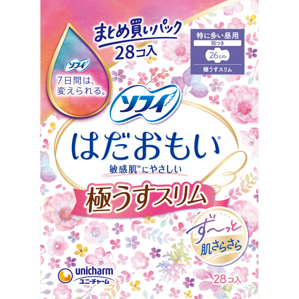 ユニ チャーム ソフィはだおもい 極うすスリム 260 羽つき 28枚 （医薬部外品）