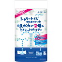 大王製紙 エリエール シャワートイレのためにつくった吸水力2倍のトイレットペーパー 無香料 12ロール ダブル 112カット