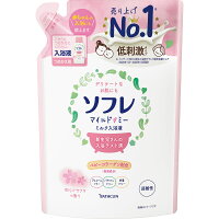 バスクリン ソフレマイルド・ミー ミルク入浴液 和らぐサクラの香り つめかえ 600ml