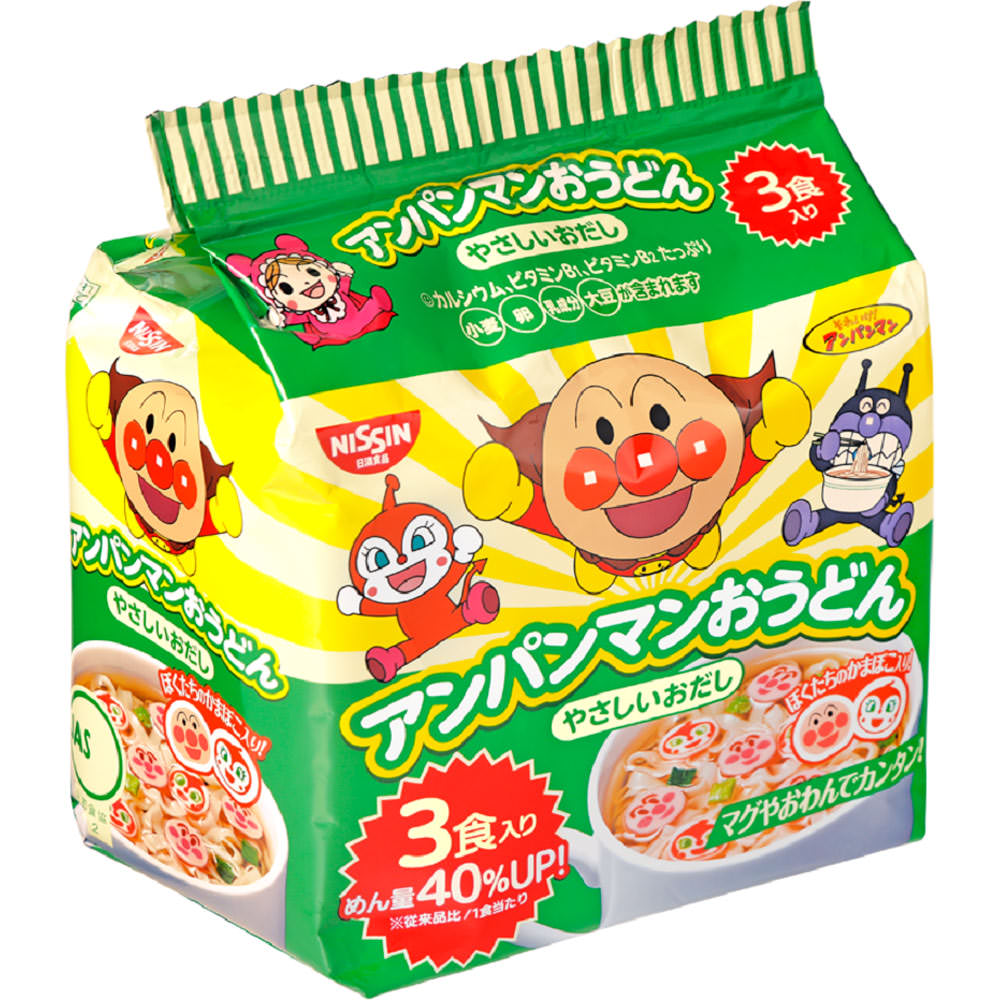 日清食品 アンパンマンおうどん やさしいおだし 30g×3