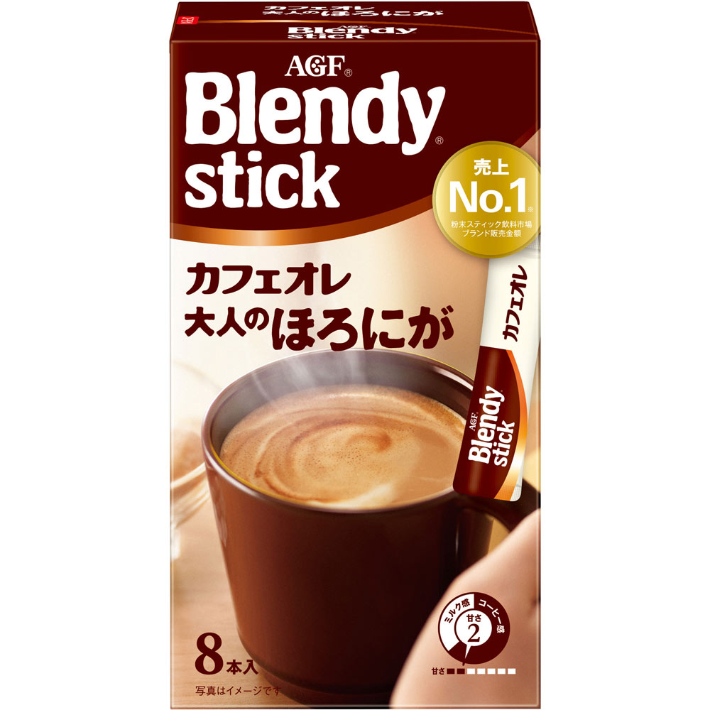 味の素AGF ブレンディスティック カフェオレ 大人のほろにが 9g×8