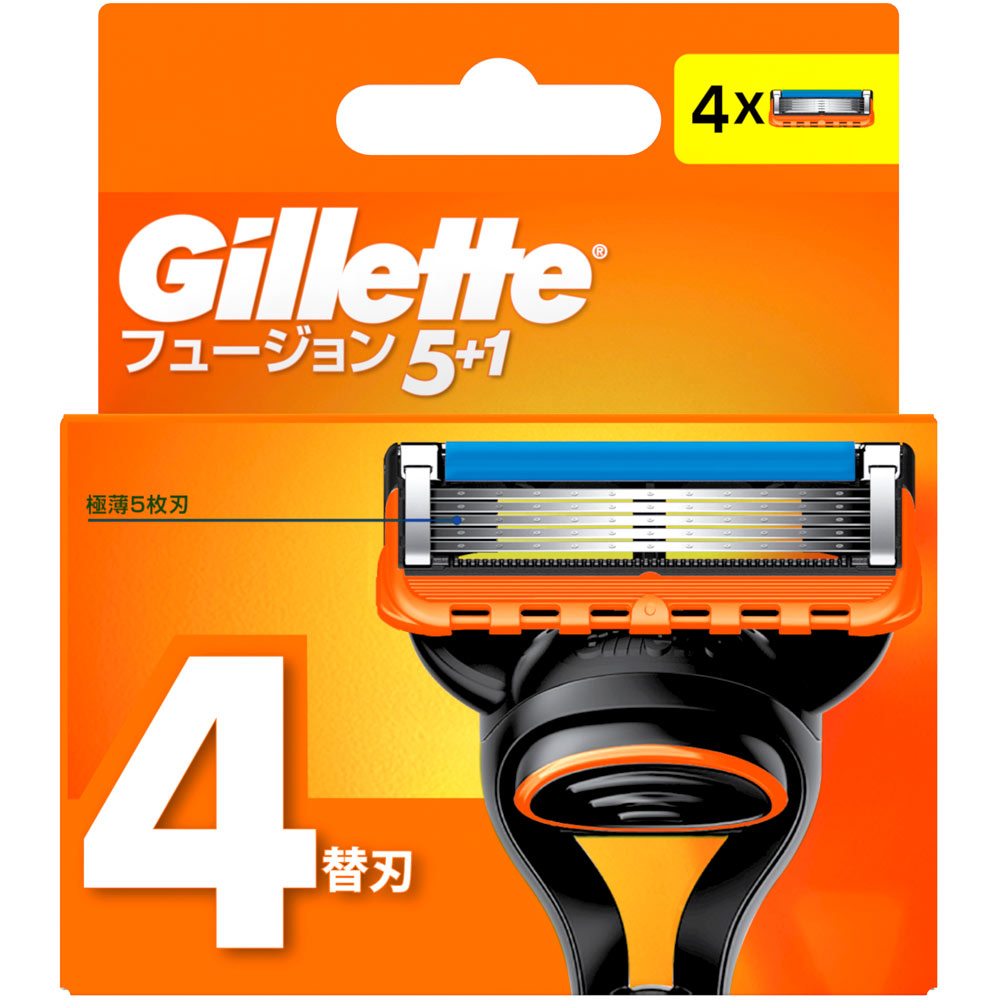 P＆Gジャパン ジレット フュージョン マニュアル 替刃4個