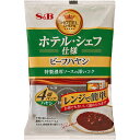 ヱスビー食品 ホテル・シェフ仕様 ビーフハヤシ4個パック 520g