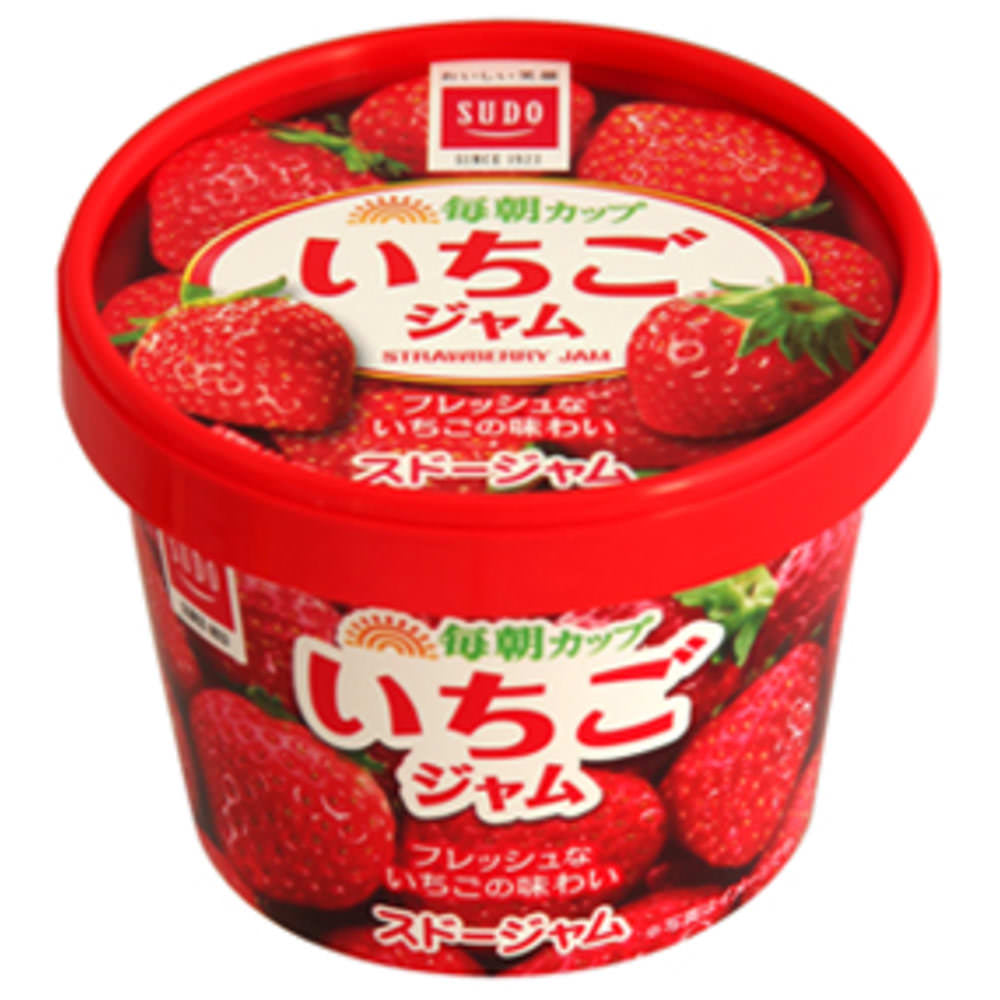 スドージャム 毎朝カップ イチゴジャム 120g