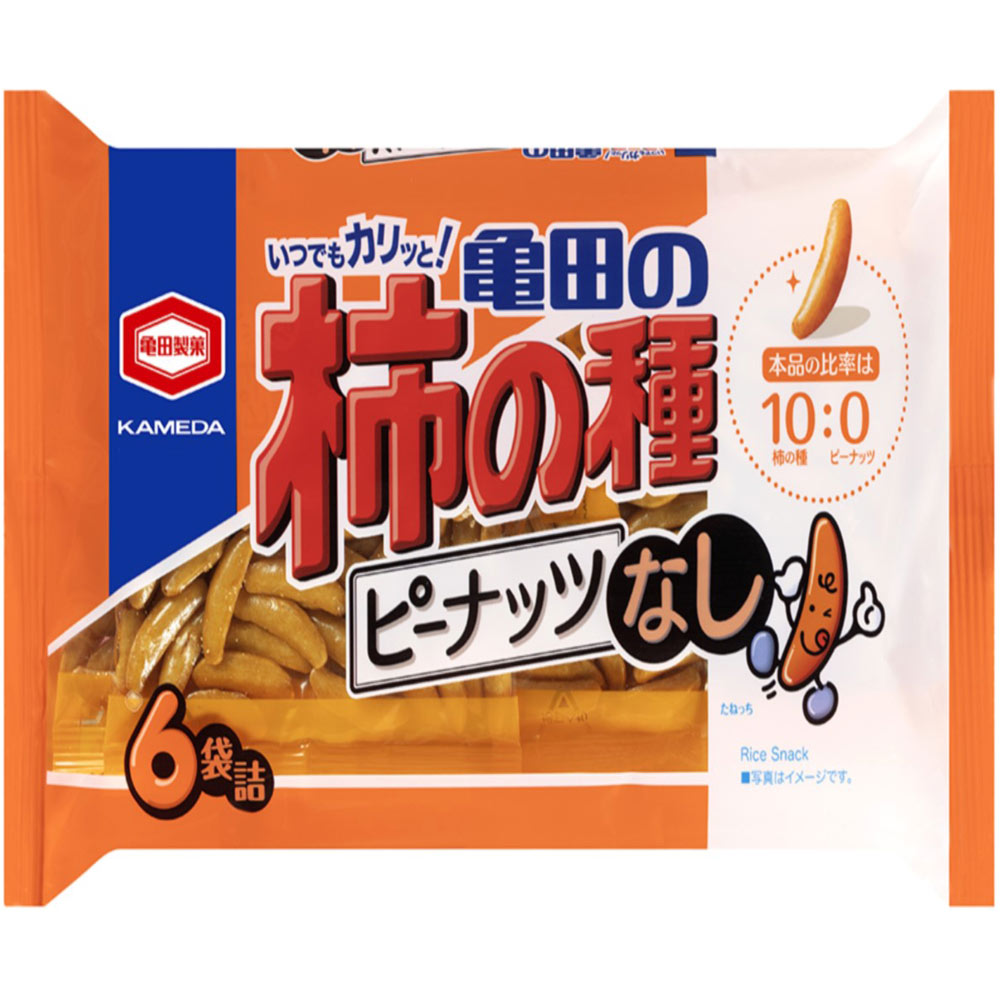 亀田製菓 亀田の柿の種 ピーナッツなし6P 150gのサムネイル