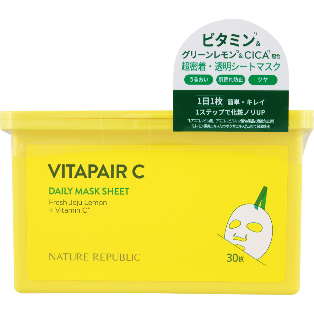 ネイチャーリパブリックジャパン ネイチャーリパブリックビタペアC デイリーシートマスク 30枚入のサムネイル