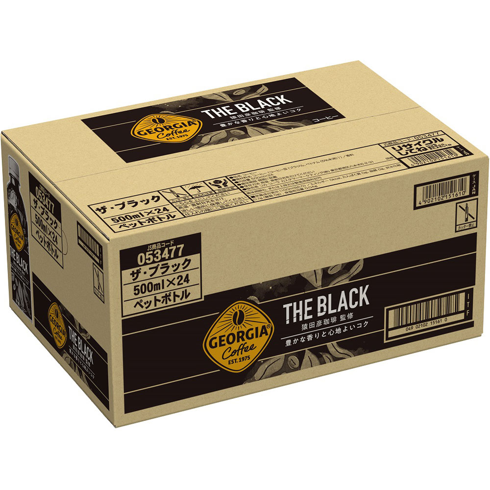 日本コカ・コーラ ジョージア THE BLACK ケース 500ml×24