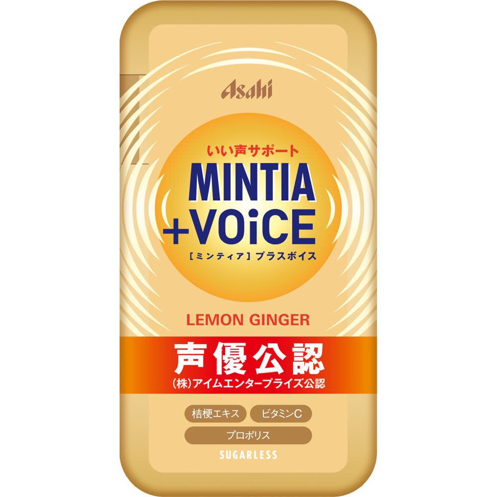 アサヒグループ食品株式会社 ミンティア＋VOiCE レモンジンジャー 30粒