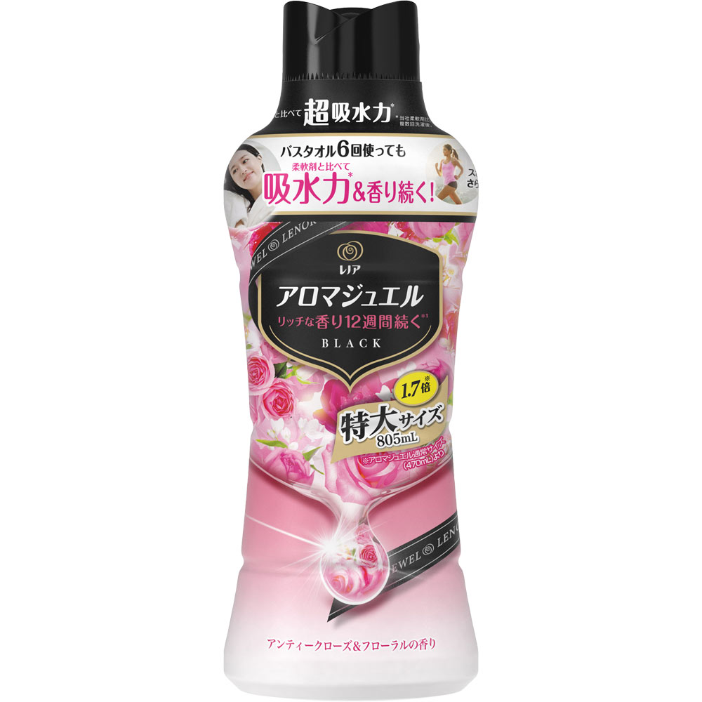 P＆Gジャパン レノアアロマジュエル アンティークローズ＆フローラルの香り 本体 特大サイズ 805ml