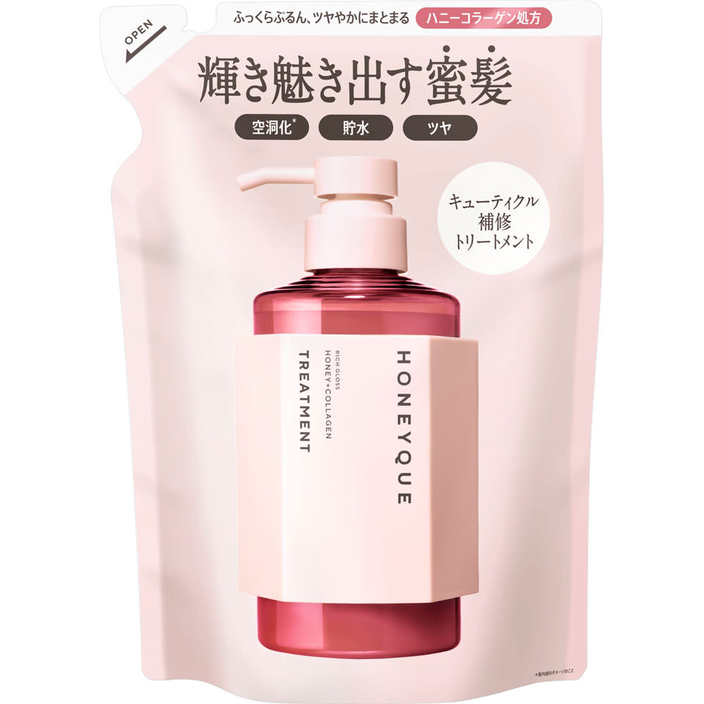 ハニーク リッチグロス ヘアトリートメント シャイニー / 詰め替え / 400ml / アクアブロッサムハニーの香り