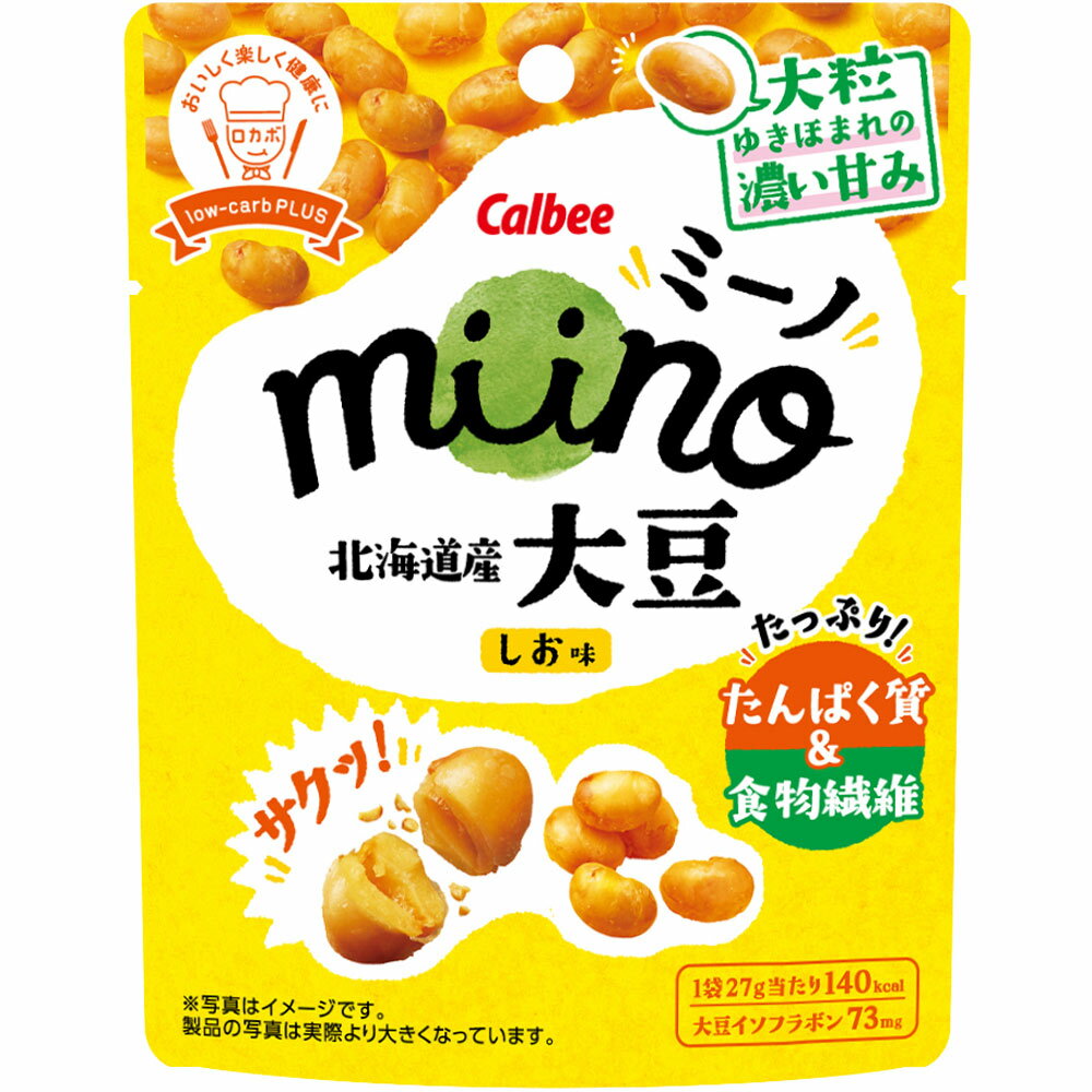 カルビー miino 大豆しお味 27gのサムネイル