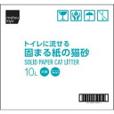 matsukiyo トイレに流せる固まる紙の猫砂1ケース(5個入) 10L ケース
