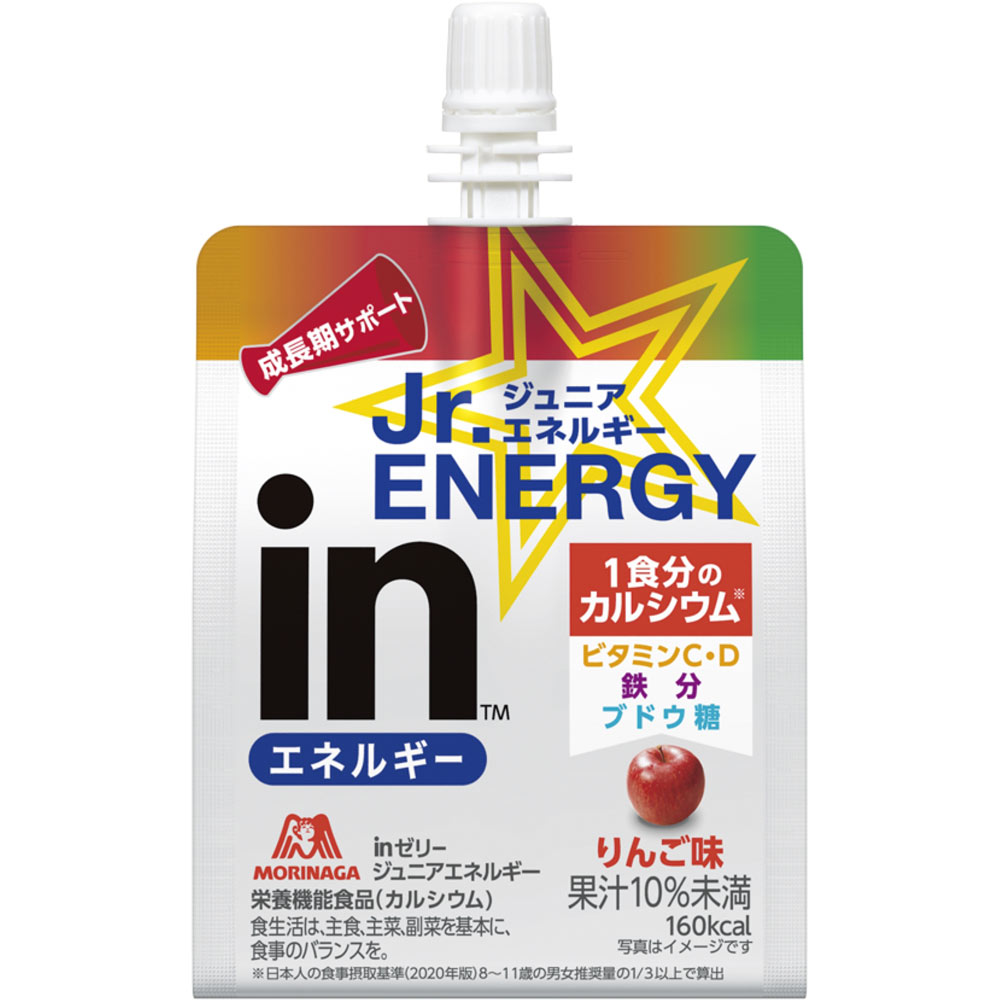 森永製菓 森永　inゼリー　ジュニアエネルギー　りんご 180g