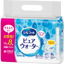 ユニ・チャーム シルコット ピュアウォーター ウェットティッシュ 純水99% ノンアルコールタイプ 詰替 58枚×8