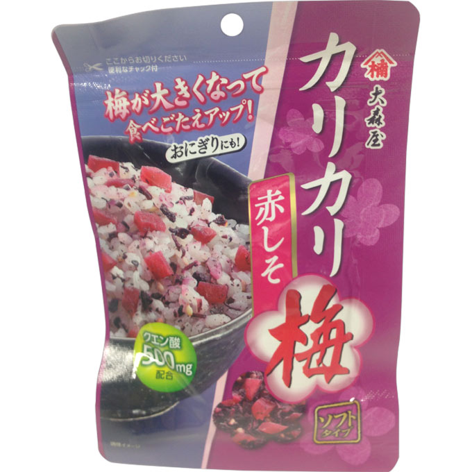 大森屋 カリカリ梅 赤しそ 40gのサムネイル