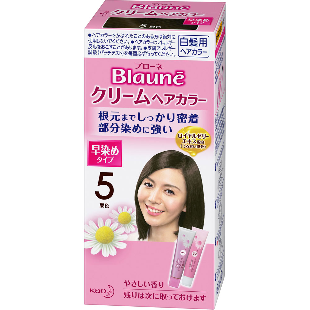 花王 ブローネ クリームヘアカラー 5 栗色 40g×2 （医薬部外品）