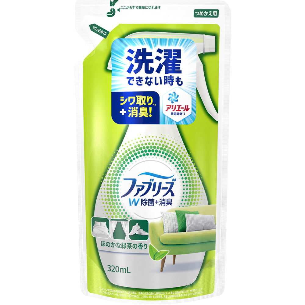 P＆Gジャパン ファブリーズ W除菌 緑茶成分入り （つめかえ用） 320ml