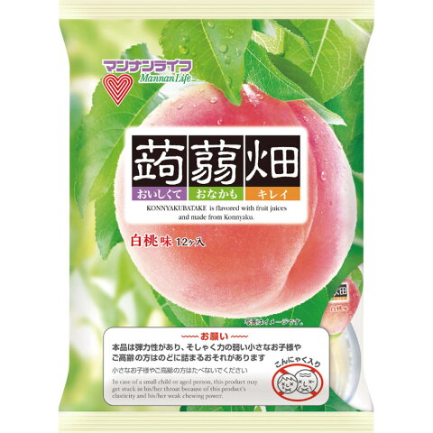 マンナンライフ 蒟蒻畑 白桃味 25g×12